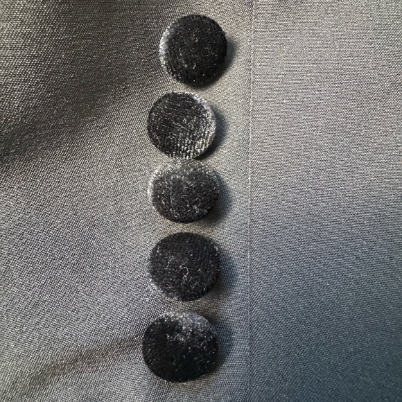 Esmara~By Heidi Klum~Blazer~Black Velvet Button/Sleeve/Hem‎ Detail~Sz 10 - Picture 2 of 7